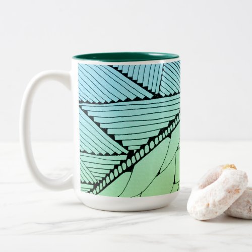 Infinite _ BlueGreen Two_Tone Coffee Mug