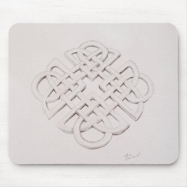 Infinite Celtic Knot Drawing Mouse Pad (Front)