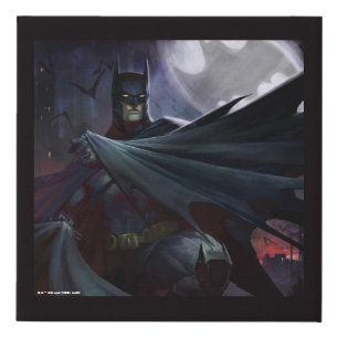 Infinite Crisis Batman Illustration Faux Canvas Print