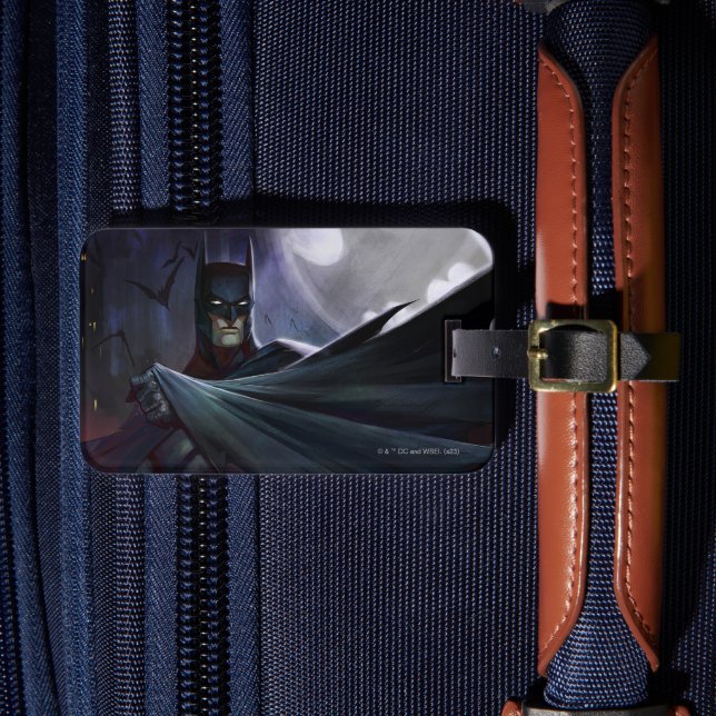 Infinite Crisis Batman Illustration Luggage Tag (Front Insitu 4)