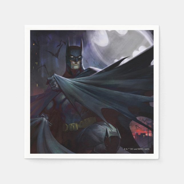 Infinite Crisis Batman Illustration Napkins (Front)