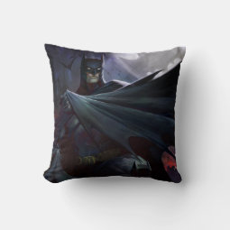 Infinite Crisis Batman Illustration Throw Pillow | Zazzle