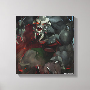 Infinite Crisis Doomsday Illustration Canvas Print