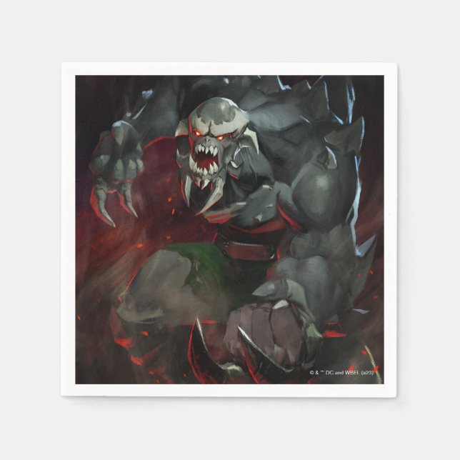 Infinite Crisis Doomsday Illustration Napkins (Front)