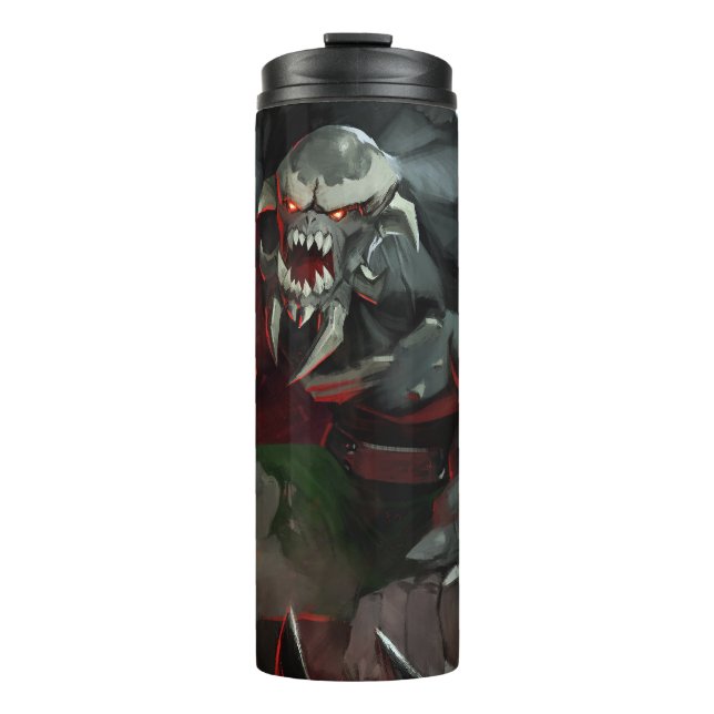Infinite Crisis Doomsday Illustration Thermal Tumbler (Front)