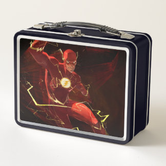 Infinite Crisis Flash Illustration Metal Lunch Box