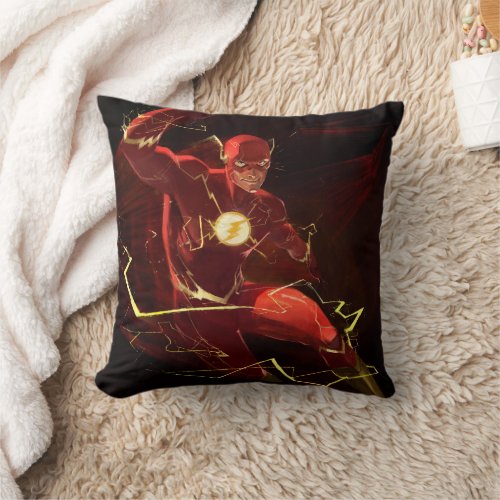 Infinite Crisis Flash Illustration Throw Pillow