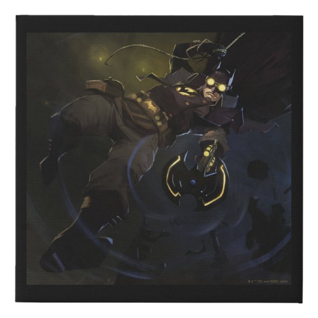 Infinite Crisis Gaslight Batman Illustration Faux Canvas Print (Front)