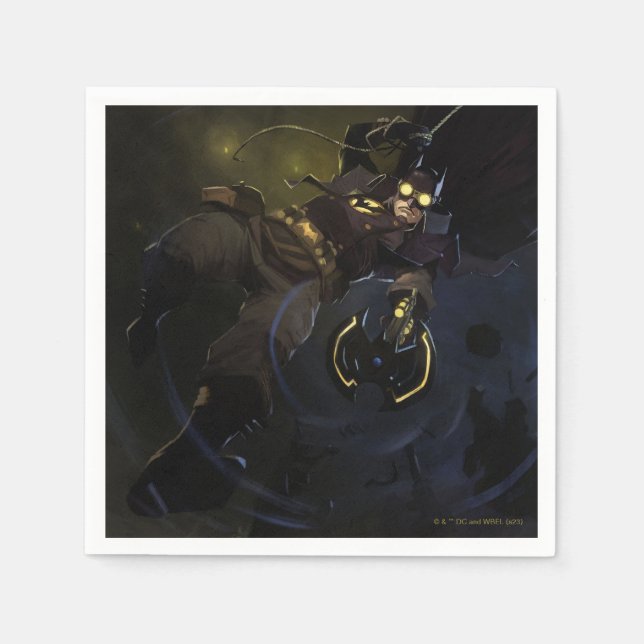 Infinite Crisis Gaslight Batman Illustration Napkins (Front)