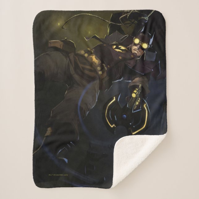 Infinite Crisis Gaslight Batman Illustration Sherpa Blanket (Front)