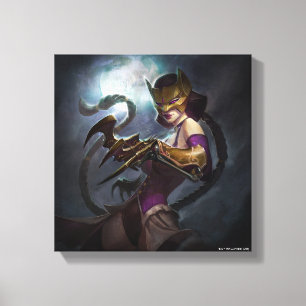 Infinite Crisis Gaslight Catwoman Illustration Canvas Print