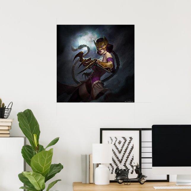 Infinite Crisis Gaslight Catwoman Illustration Poster (Home Office)