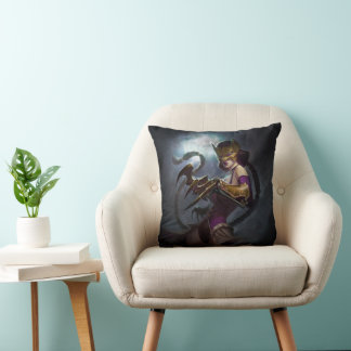 Infinite Crisis Gaslight Catwoman Illustration Throw Pillow