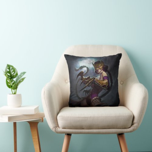 Infinite Crisis Gaslight Catwoman Illustration Throw Pillow