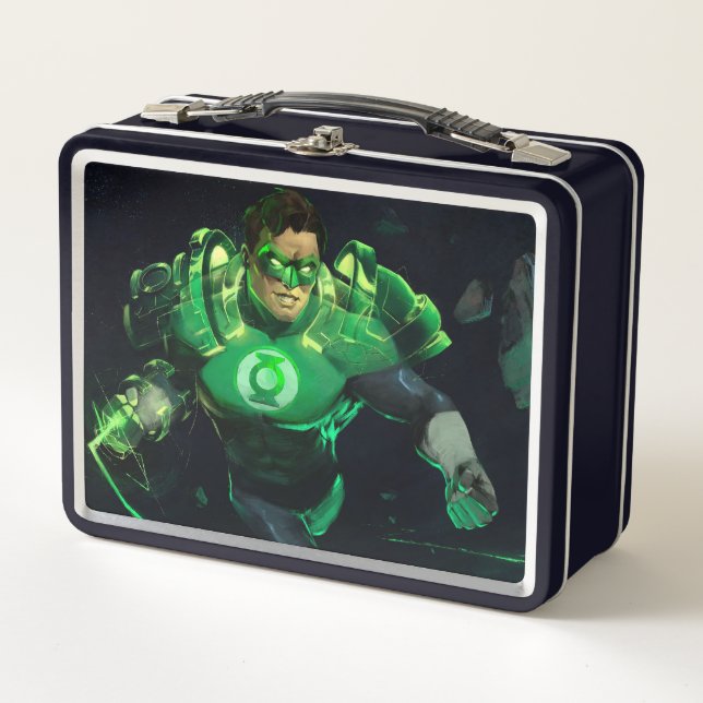 Infinite Crisis Green Lantern Illustration Metal Lunch Box (Front)