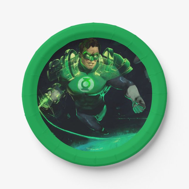 Infinite Crisis Green Lantern Illustration Paper Plates (Front)