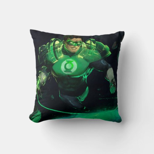 Infinite Crisis Green Lantern Illustration Throw Pillow