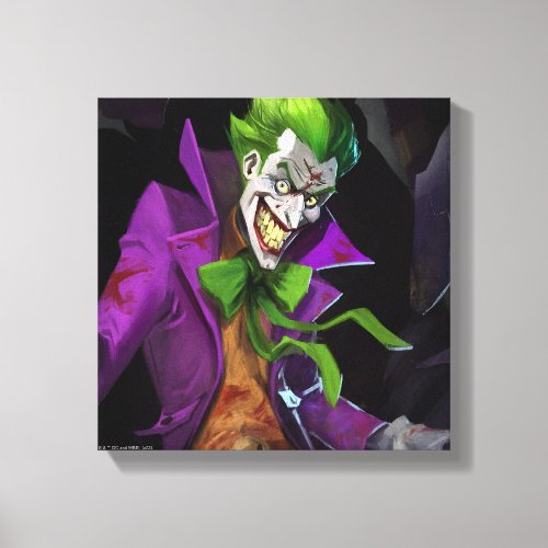 Infinite Crisis Joker Illustration Canvas Print