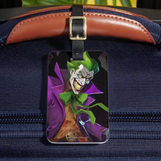 Infinite Crisis Joker Illustration Luggage Tag (Front Insitu 2)