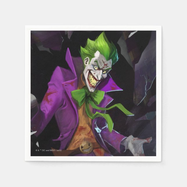 Infinite Crisis Joker Illustration Napkins (Front)