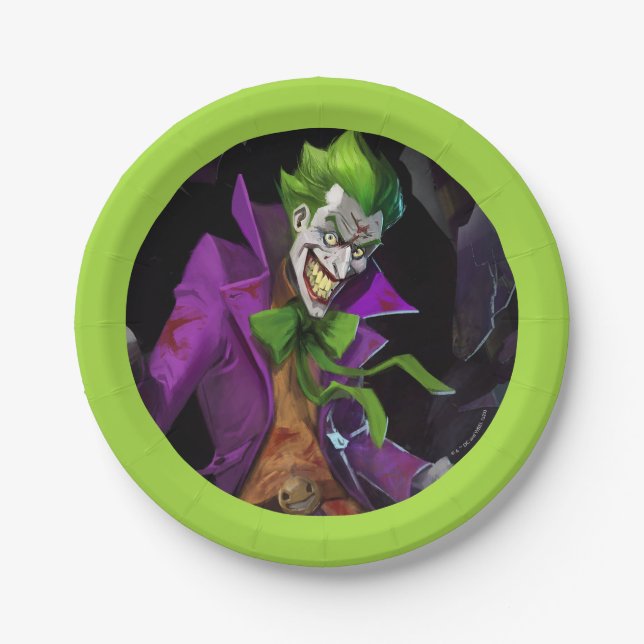 Infinite Crisis Joker Illustration Paper Plates (Front)
