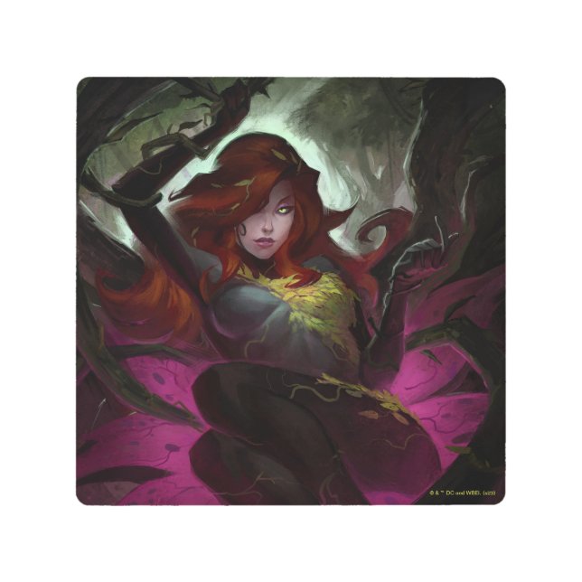 Infinite Crisis Poison Ivy Illustration Metal Print (Front)