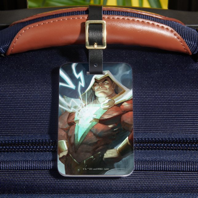 Infinite Crisis Shazam Illustration Luggage Tag (Front Insitu 2)