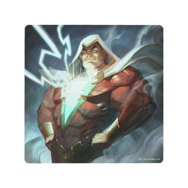 Infinite Crisis Shazam Illustration Metal Print (Front)