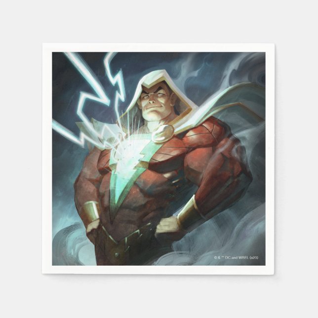 Infinite Crisis Shazam Illustration Napkins (Front)