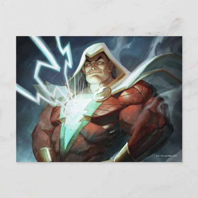Infinite Crisis Shazam Illustration Postcard (Front)
