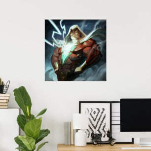 Infinite Crisis Shazam Illustration Poster