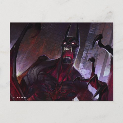 Infinite Crisis Vampire Batman Illustration Postcard