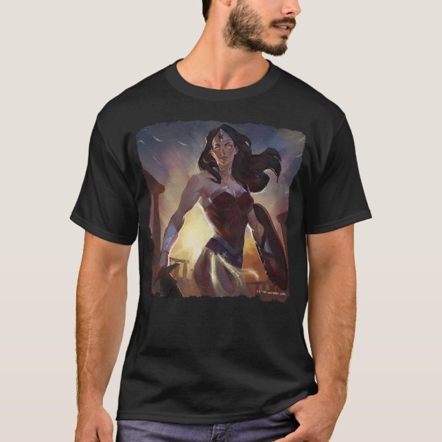 Infinite Crisis Wonder Woman Illustration T-Shirt (Front)