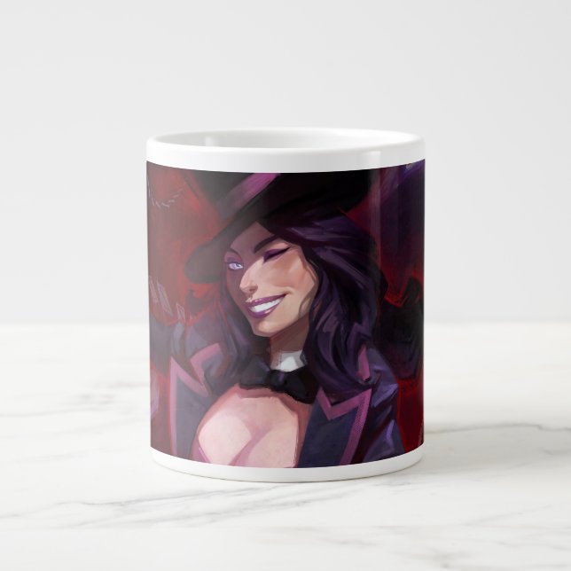 Infinite Crisis Zatanna Illustration Giant Coffee Mug (Front)