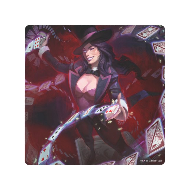 Infinite Crisis Zatanna Illustration Metal Print (Front)