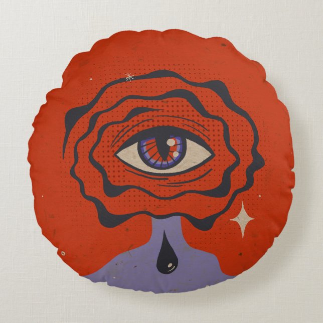 Infinite Cry Round Pillow (Front)