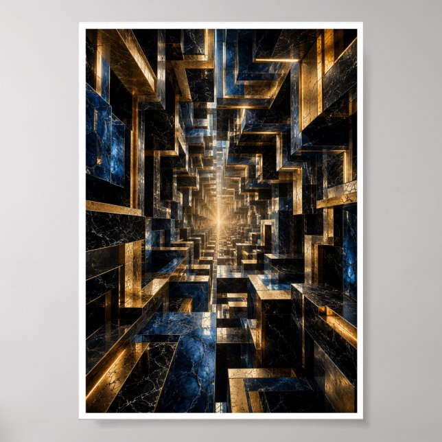 Infinite Cube Tunnel Poster (Front)