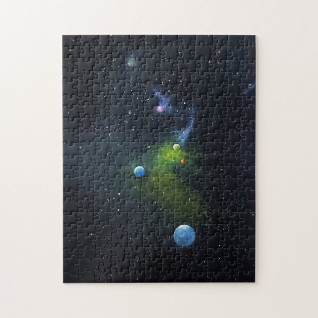 Infinite Deep Space, Jigsaw, Puzzle, Planets, Star Jigsaw Puzzle (Vertical)