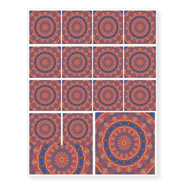 Infinite Diversities Mandala Temporary Tattoos (Front)