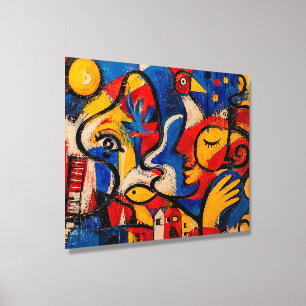 Infinite Faces of Imagination Wood Photo Tile
