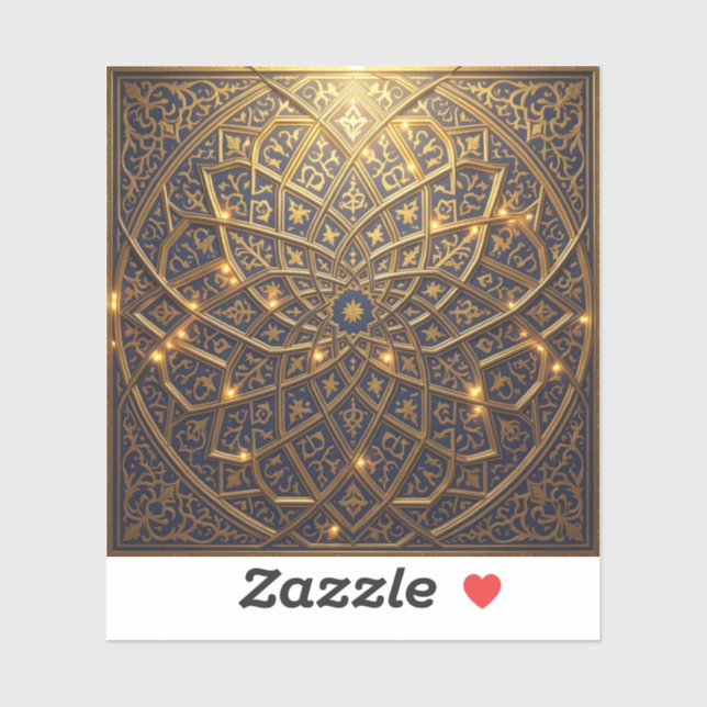 Infinite Geometry – Islamic Geometric Pattern Sticker (Sheet)
