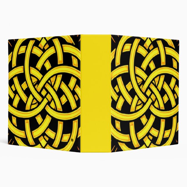 Infinite Harmony: Sacred Mandala Celtic Symbol Art 3 Ring Binder (Background)