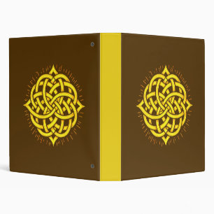 Infinite Harmony: Sacred Mandala Celtic Symbol Art 3 Ring Binder
