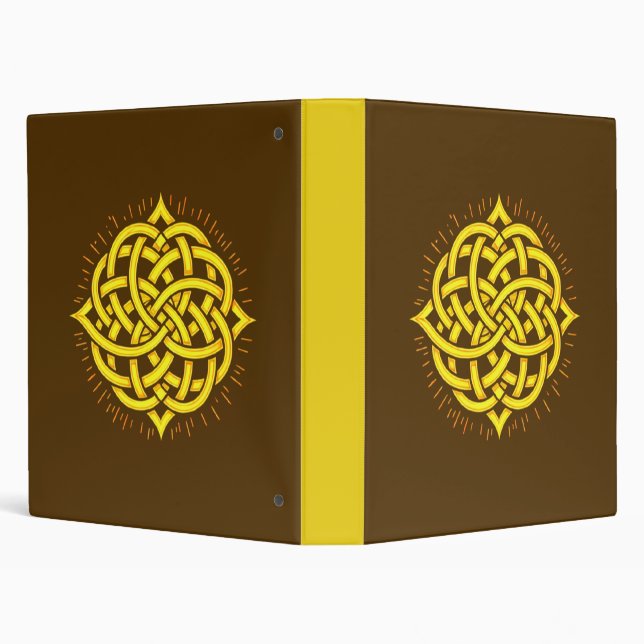 Infinite Harmony: Sacred Mandala Celtic Symbol Art 3 Ring Binder (Background)