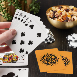 Infinite Harmony: Sacred Mandala Celtic Symbol Art Poker Cards