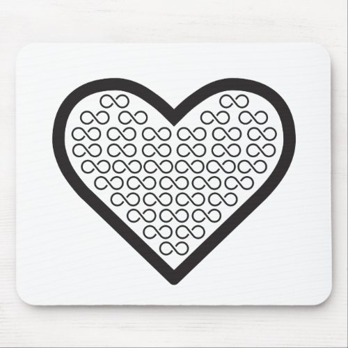 Infinite Heart Mouse Pad