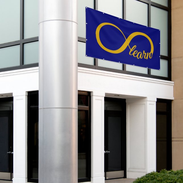 Infinite Learning Banner (Outside Building)