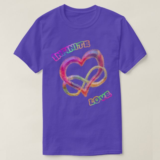 Infinite Love 2 Infinite love rainbow colors T-Shirt (Design Front)