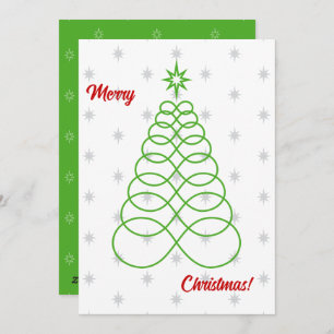 Infinite Love Christmas Tree - Photo on Back Holiday Card