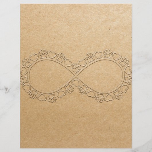 Infinite Love Dog Paw Print (Front)